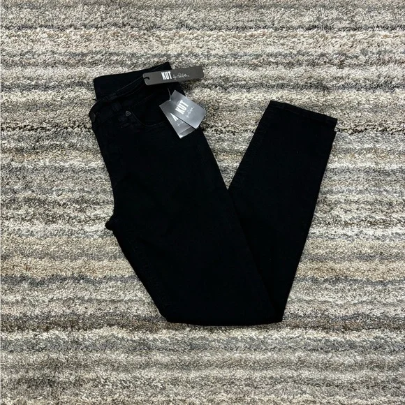 KUT From The Kloth Black Straight Leg Jeans Sz 0 NWT | KUT Straight Leg Jeans * - Picture 11 of 13